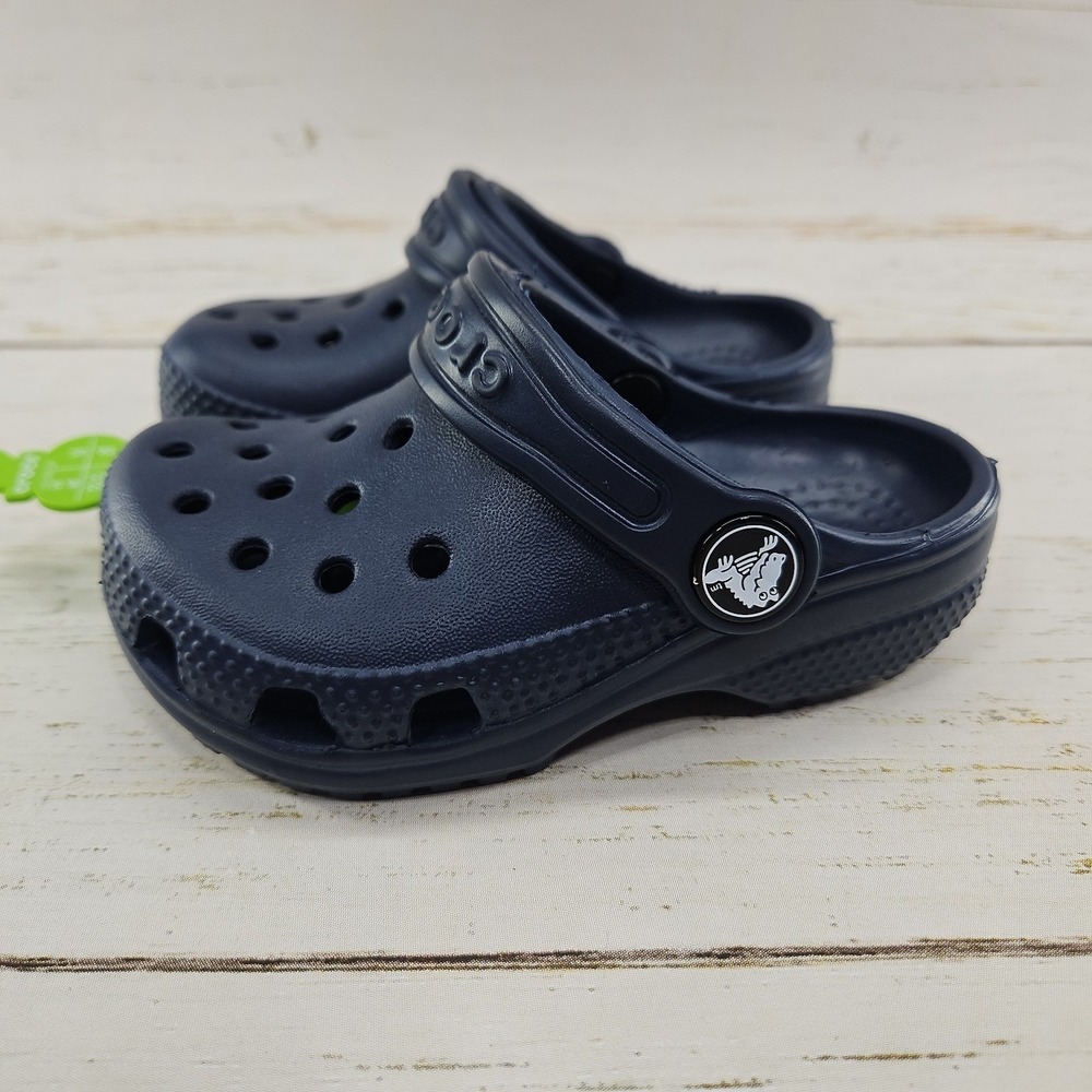 Crocs Classic Clog Navy Blue Toddler Size C6 Sandal Shoes 206990-410
